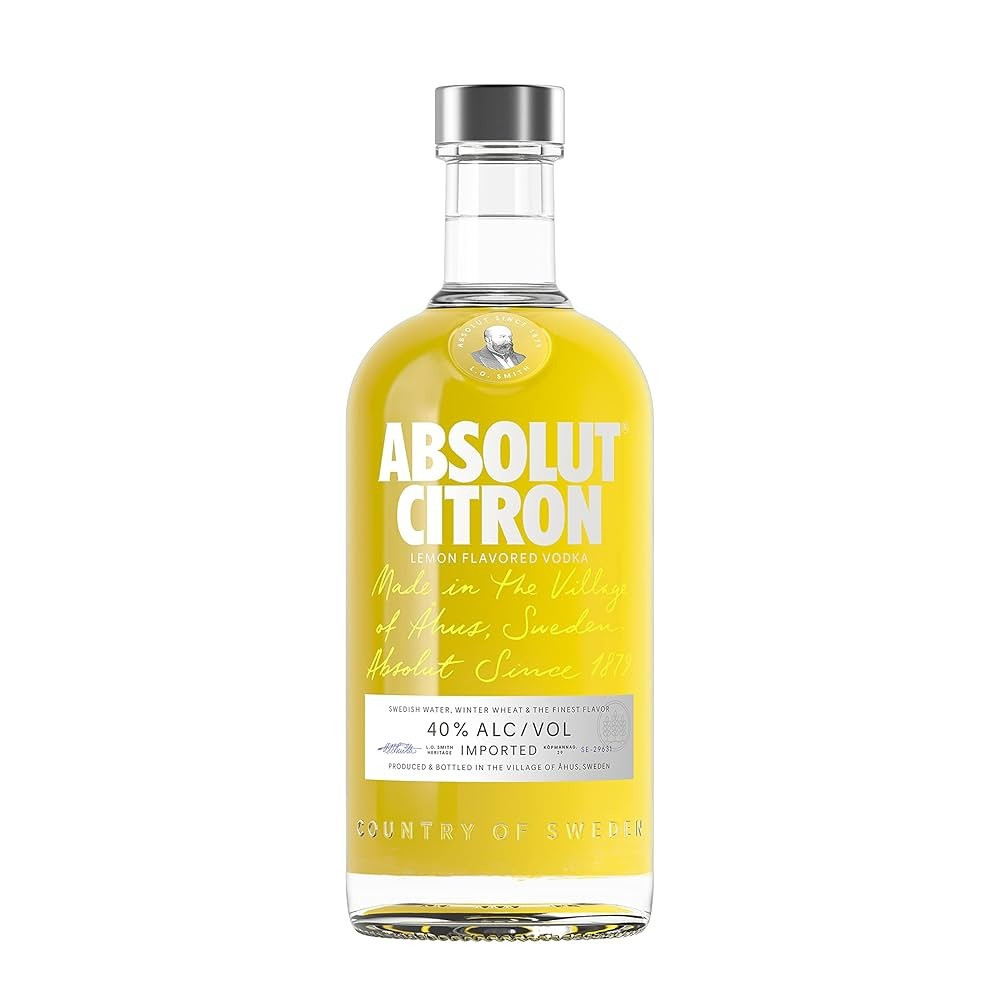 Absolut Citron Lemon Flavoured Premium Vodka 700ml - Image 1