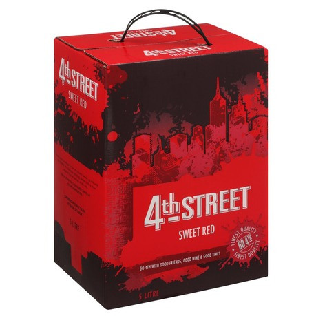 4th Street Red Sweet Wine 5ltrs