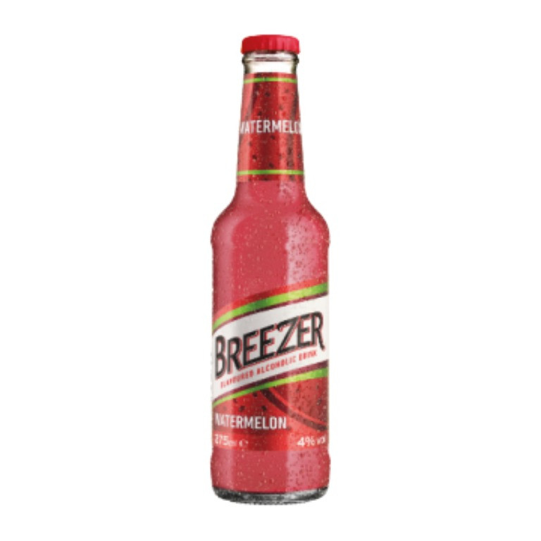 Breezer Watermelon Flavoured Alcoholic Drink 275ml - Image 1