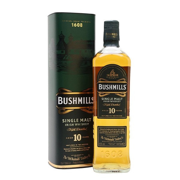 Bushmills 10 Year Old Single Malt Irish Whiskey 750ml