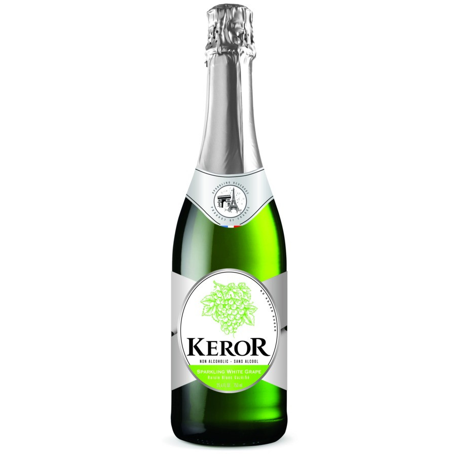 Keror Non Alcoholic Sparkling White Grape Wine 750ml - Image 1