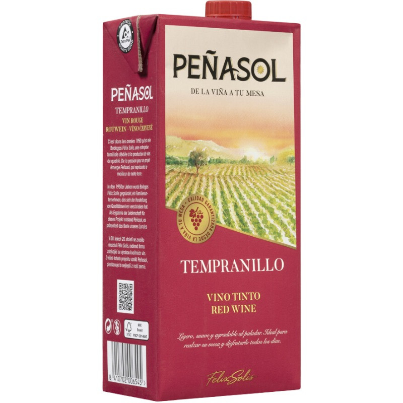 Penasol Medium Sweet Red Wine 1L - Image 1
